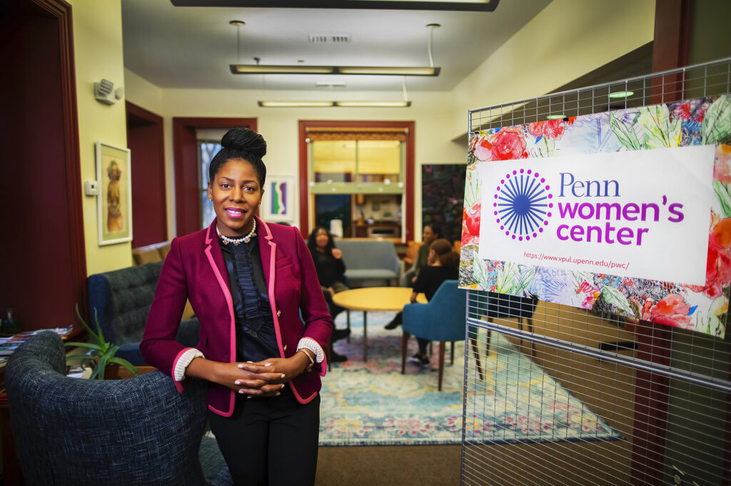 Sherisse-Laud-Hammond standing inside of the women's center