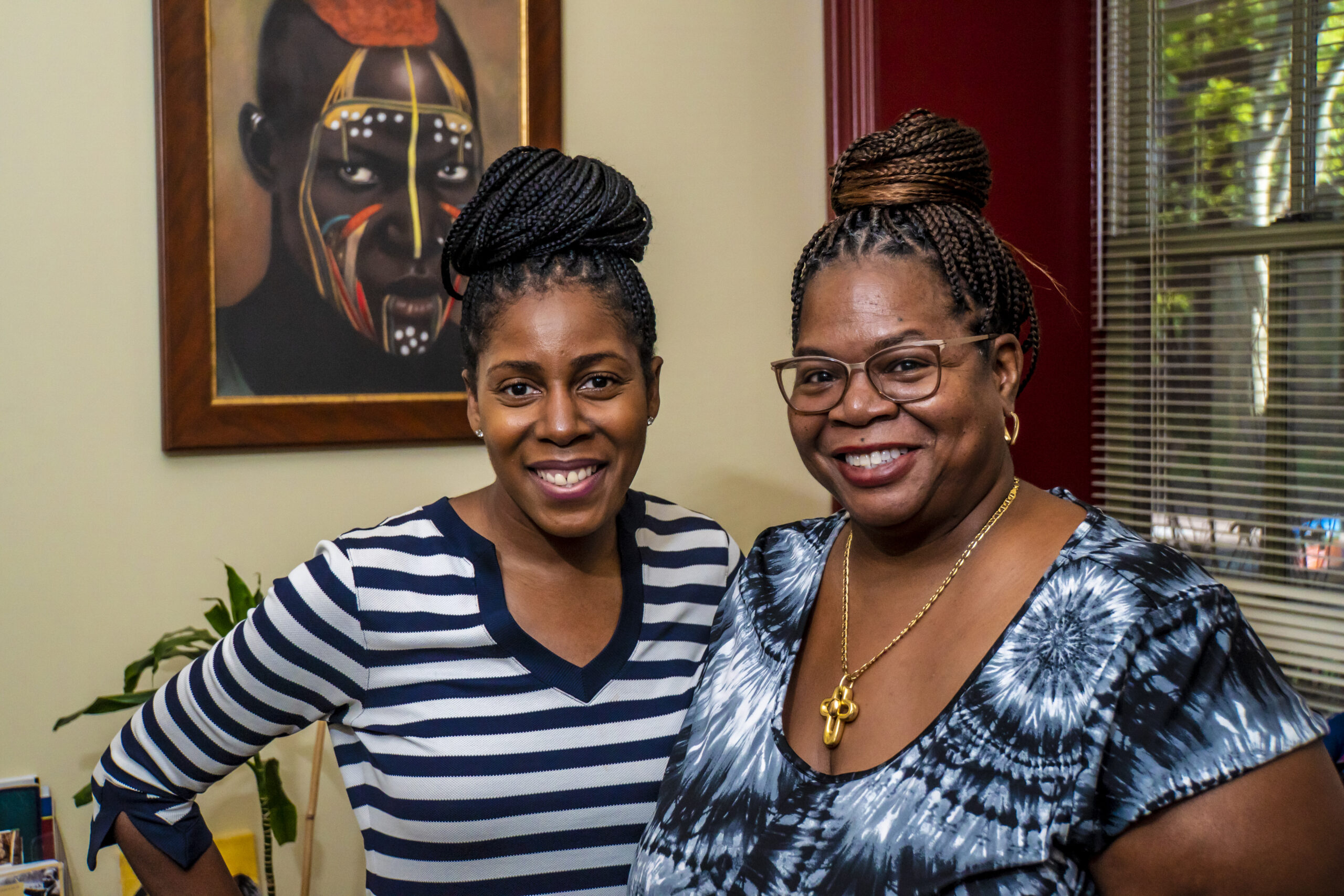 Sherisse Laud-Hammond and Valerie Allen at the Women's Center open house