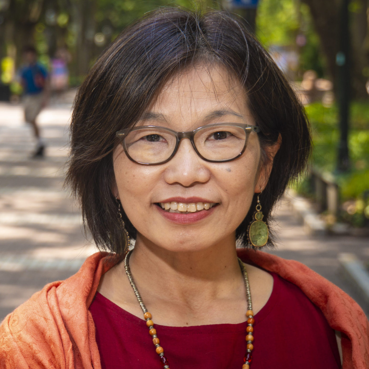 Hitomi Yoshida, Penn Women's Center's Coordinator photographed at the Locust Walk